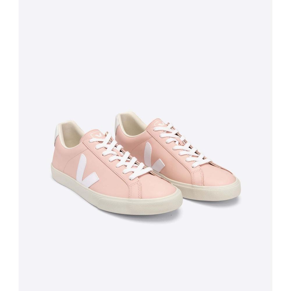 Veja ESPLAR LEATHER Women's Sneakers Pink | NZ 615CTV